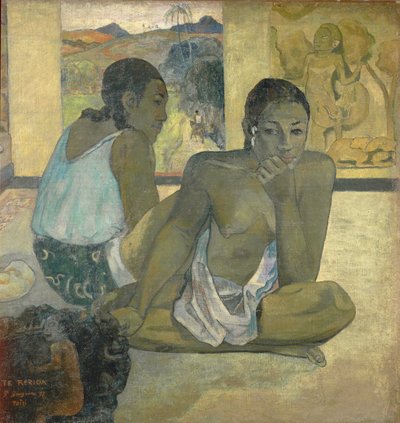 Te Rerioa (Day Dreaming) (detail) by Paul Gauguin
